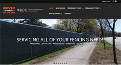 Desktop Screenshot of drivenfence.com