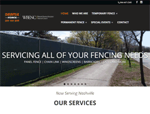 Tablet Screenshot of drivenfence.com